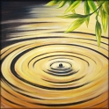 Ursache und Wirkung; Acryl auf Leinwand;
120 x 120 cm